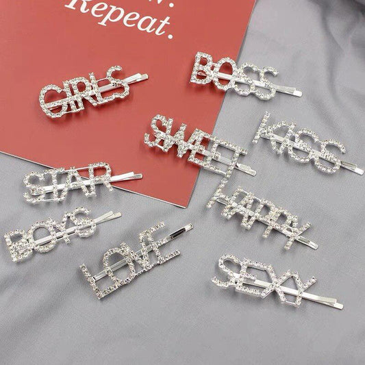 Word Hair Pins