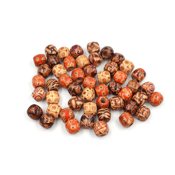 Ana Beauty Wood Hair Beads